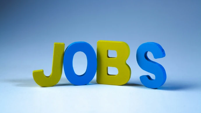 The word jobs in colorful block letters
